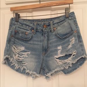 American Eagle Hi Rise Festival Jean Shorts - 4